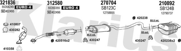 Klarius 750239E - Система выпуска ОГ autodnr.net