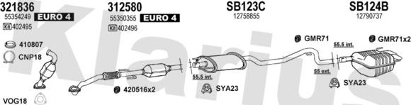 Klarius 750239U - Система выпуска ОГ autodnr.net