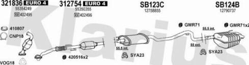 Klarius 750244U - Система выпуска ОГ autodnr.net