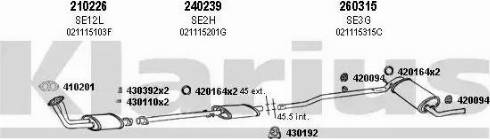 Klarius 790018E - Система випуску ОГ autocars.com.ua