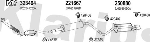 Klarius 790488E - Система выпуска ОГ avtokuzovplus.com.ua