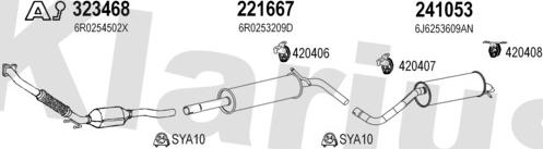 Klarius 790490E - Система выпуска ОГ avtokuzovplus.com.ua