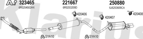 Klarius 790491E - Система выпуска ОГ avtokuzovplus.com.ua