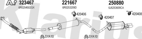 Klarius 790492E - Система випуску ОГ autocars.com.ua