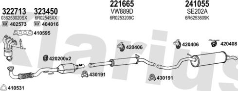 Klarius 790495E - Система випуску ОГ autocars.com.ua