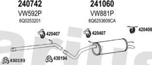 Klarius 790506E - Система випуску ОГ autocars.com.ua