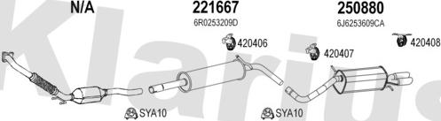 Klarius 790510E - Система випуску ОГ autocars.com.ua