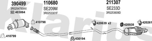 Klarius 790613E - Система випуску ОГ autocars.com.ua