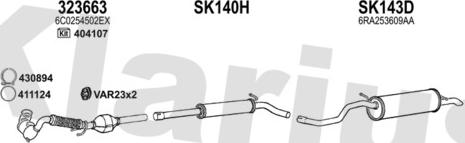 Klarius 790622U - Система випуску ОГ autocars.com.ua