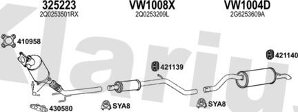 Klarius 790650U - Система випуску ОГ autocars.com.ua