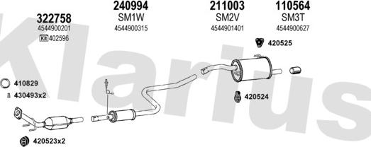 Klarius 810007E - Система випуску ОГ autocars.com.ua