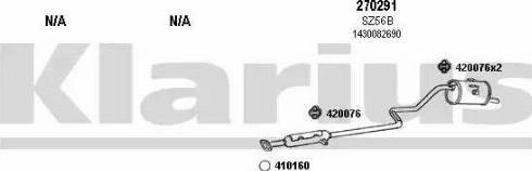 Klarius 820042E - Система випуску ОГ autocars.com.ua