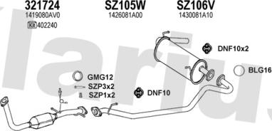 Klarius 820108U - Система випуску ОГ autocars.com.ua