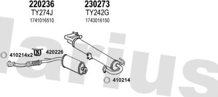 Klarius 900112E - Система випуску ОГ autocars.com.ua