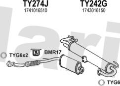 Klarius 900112U - Система випуску ОГ autocars.com.ua