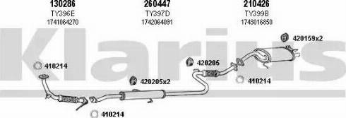 Klarius 900206E - Система випуску ОГ autocars.com.ua