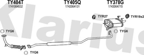 Klarius 900209U - Система випуску ОГ autocars.com.ua