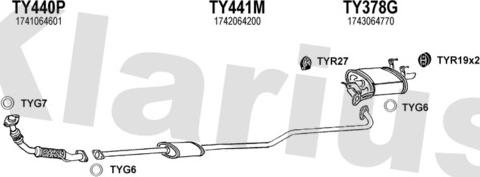 Klarius 900239U - Система випуску ОГ autocars.com.ua