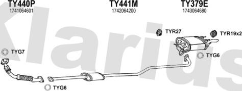 Klarius 900269U - Система випуску ОГ autocars.com.ua