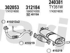 Klarius 900554E - Система випуску ОГ autocars.com.ua