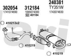 Klarius 900555E - Система випуску ОГ autocars.com.ua