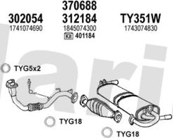 Klarius 900555U - Система випуску ОГ autocars.com.ua