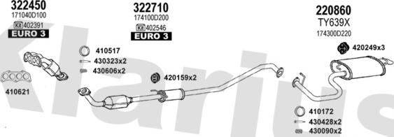 Klarius 900604E - Система випуску ОГ autocars.com.ua