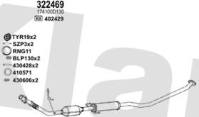 Klarius 900765U - Система випуску ОГ autocars.com.ua