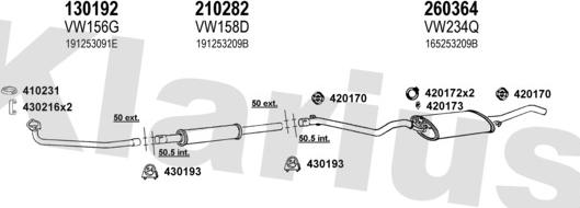 Klarius 930257E - Система випуску ОГ autocars.com.ua