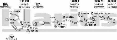 Klarius 930316E - Система випуску ОГ autocars.com.ua