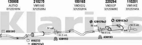 Klarius 930320E - Система випуску ОГ autocars.com.ua