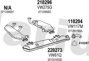 Klarius 930435E - Система випуску ОГ autocars.com.ua