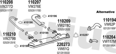 Klarius 930436E - Система випуску ОГ autocars.com.ua