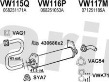 Klarius 930438U - Система випуску ОГ autocars.com.ua