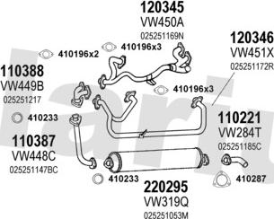 Klarius 930675E - Система випуску ОГ autocars.com.ua
