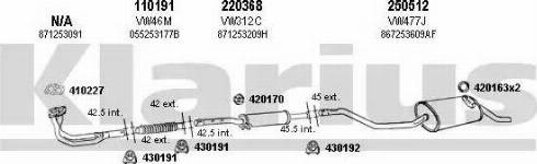 Klarius 930695E - Система випуску ОГ autocars.com.ua