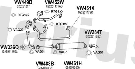 Klarius 930733U - Система випуску ОГ autocars.com.ua