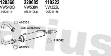 Klarius 930812E - Система випуску ОГ autocars.com.ua