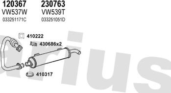 Klarius 930813E - Система випуску ОГ autocars.com.ua