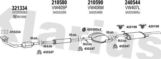 Klarius 931378E - Система випуску ОГ autocars.com.ua