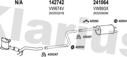 Klarius 931720E - Система випуску ОГ autocars.com.ua