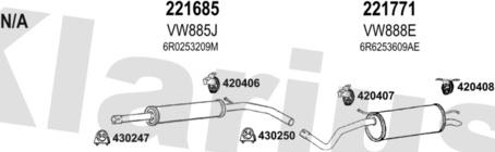 Klarius 931741E - Система выпуска ОГ avtokuzovplus.com.ua