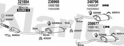 Klarius 931803E - Система випуску ОГ autocars.com.ua