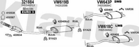 Klarius 931803U - Система випуску ОГ autocars.com.ua