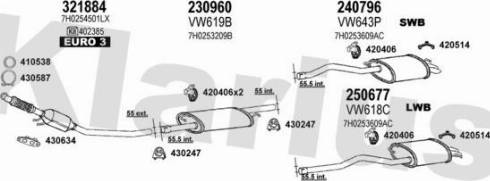 Klarius 931806E - Система випуску ОГ autocars.com.ua