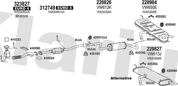 Klarius 931877E - Система випуску ОГ autocars.com.ua