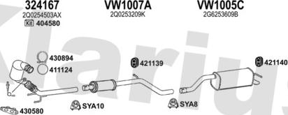 Klarius 931943U - Система випуску ОГ autocars.com.ua