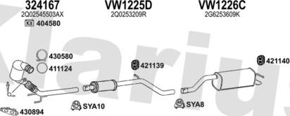 Klarius 931944U - Система випуску ОГ autocars.com.ua