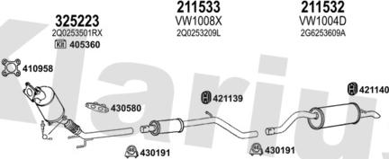 Klarius 931946E - Система випуску ОГ autocars.com.ua