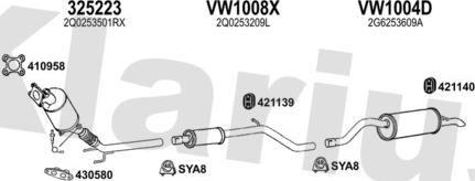 Klarius 931946U - Система випуску ОГ autocars.com.ua